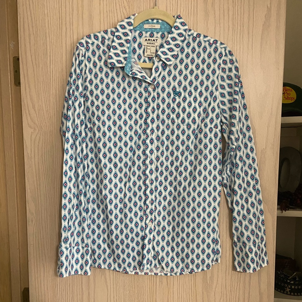 Ariat Blue Patterned Shirt